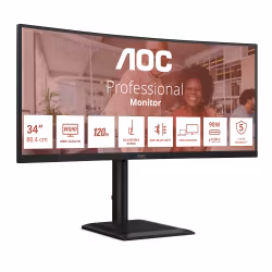 AOC CU34E4CV 34" 3440 x 1440 pixels UltraWide Quad HD LCD Monitor