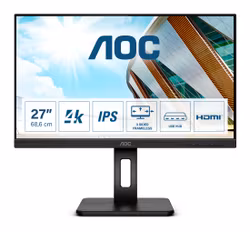 AOC U27P2 27" 3840 x 2160 pixels 4K Ultra HD LED Monitor