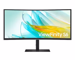 Samsung ViewFinity S34C652U 34" 21:9 Curved 3440 x 1440 pixels Dual QHD Ultrawide Monitor