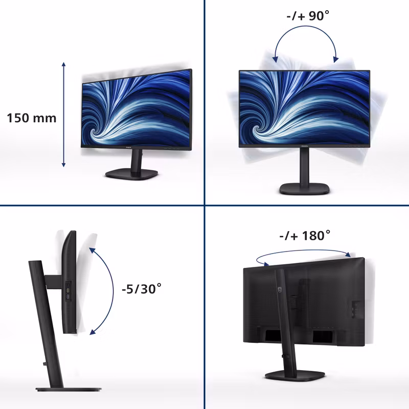 Philips 3000 series 24B2U3301/00 23.8" 1920 x 1080 pixels Full HD LCD Monitor