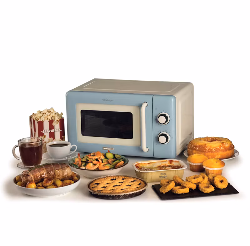 Ariete Vintage Mikrovågsugn Fristående 800W 20liter Blå
