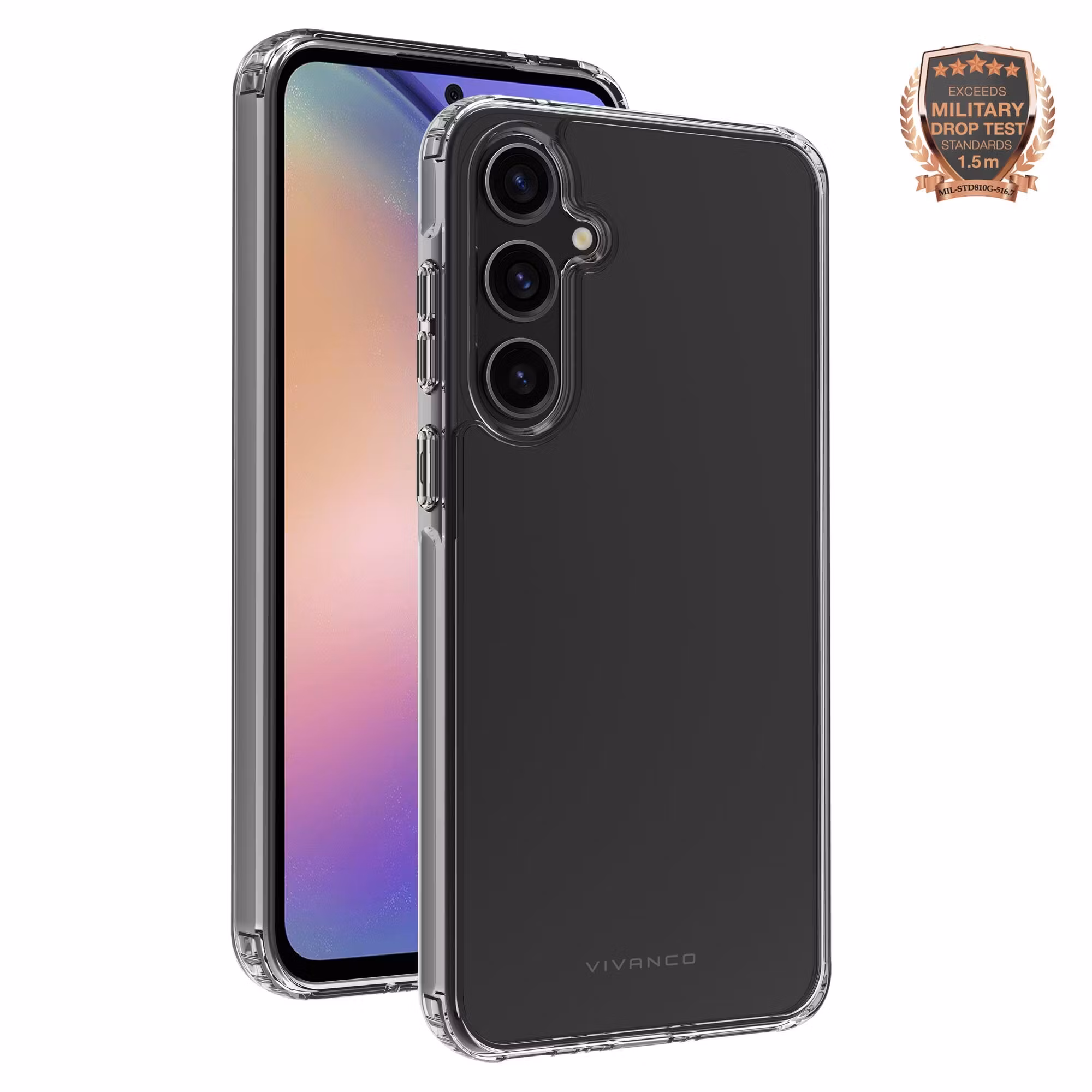 Vivanco Safe & Steady skal Galaxy A55 5G Transparent