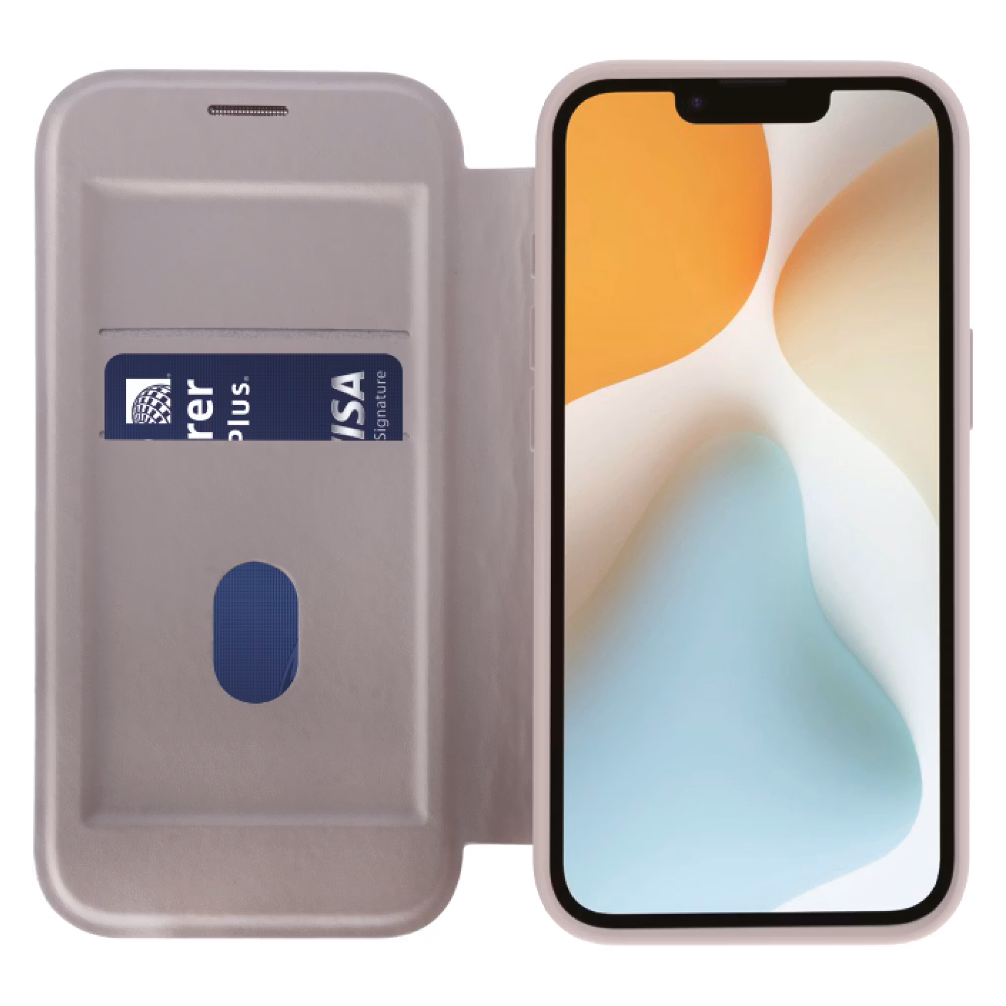 Vivanco Mag Wallet Plånboksfodral Apple iPhone 16e Greige