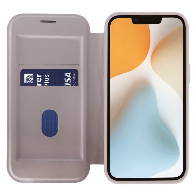 Vivanco Mag Wallet Plånboksfodral Apple iPhone 16e Greige