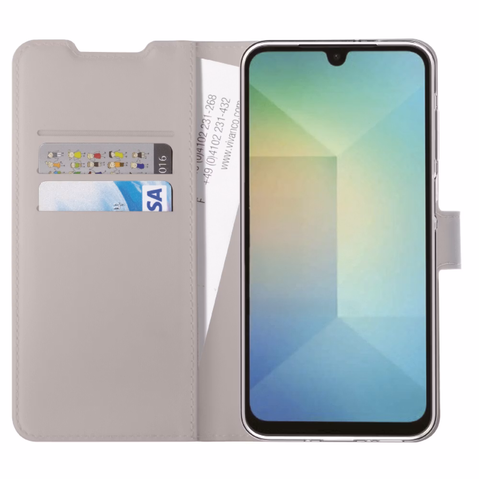 Vivanco Classic Plånboksfodral Samsung Galaxy A16 5G/4G Greige