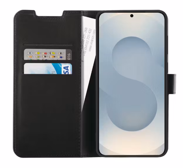 Vivanco Classic Plånboksfodral Samsung Galaxy S25 Edge Svart