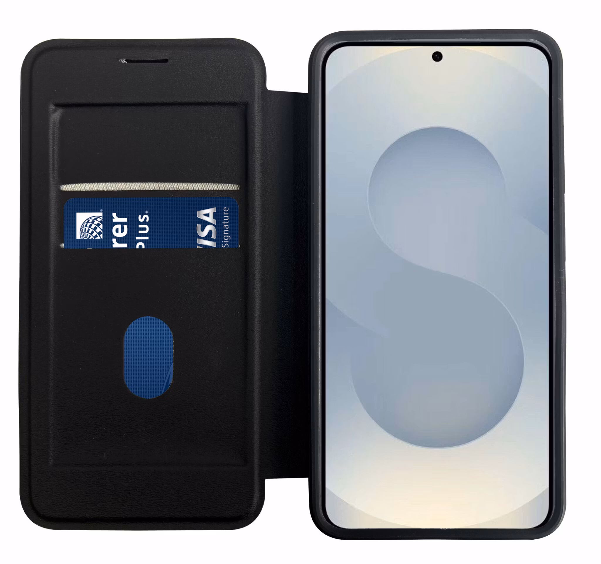 Vivanco Mag Wallet Plånboksfodral Samsung Galaxy S25 Edge Svart