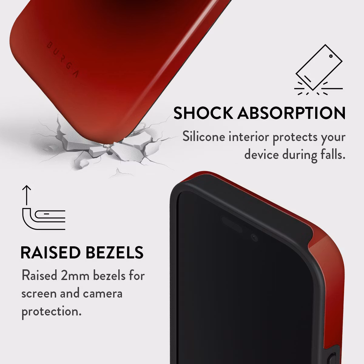 Burga No Talking - Apple iPhone 16 Tough Skyddsskal