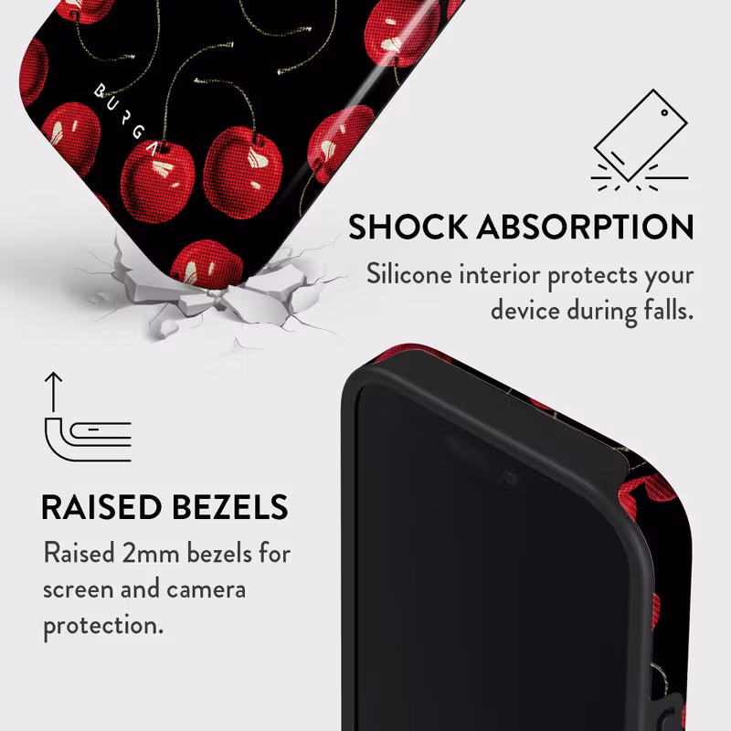 Burga Cherrybomb - Apple iPhone 16 Pro Tough MagSafe Skyddsskal