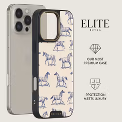 Burga Derby Race - Apple iPhone 16 Pro Max Skyddsskal Elite Magsafe Svart/Guld