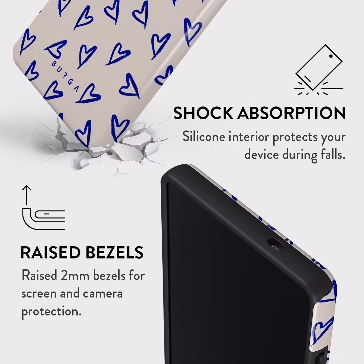 Burga Love Me Right - Samsung Galaxy S25 Tough Skyddsskal