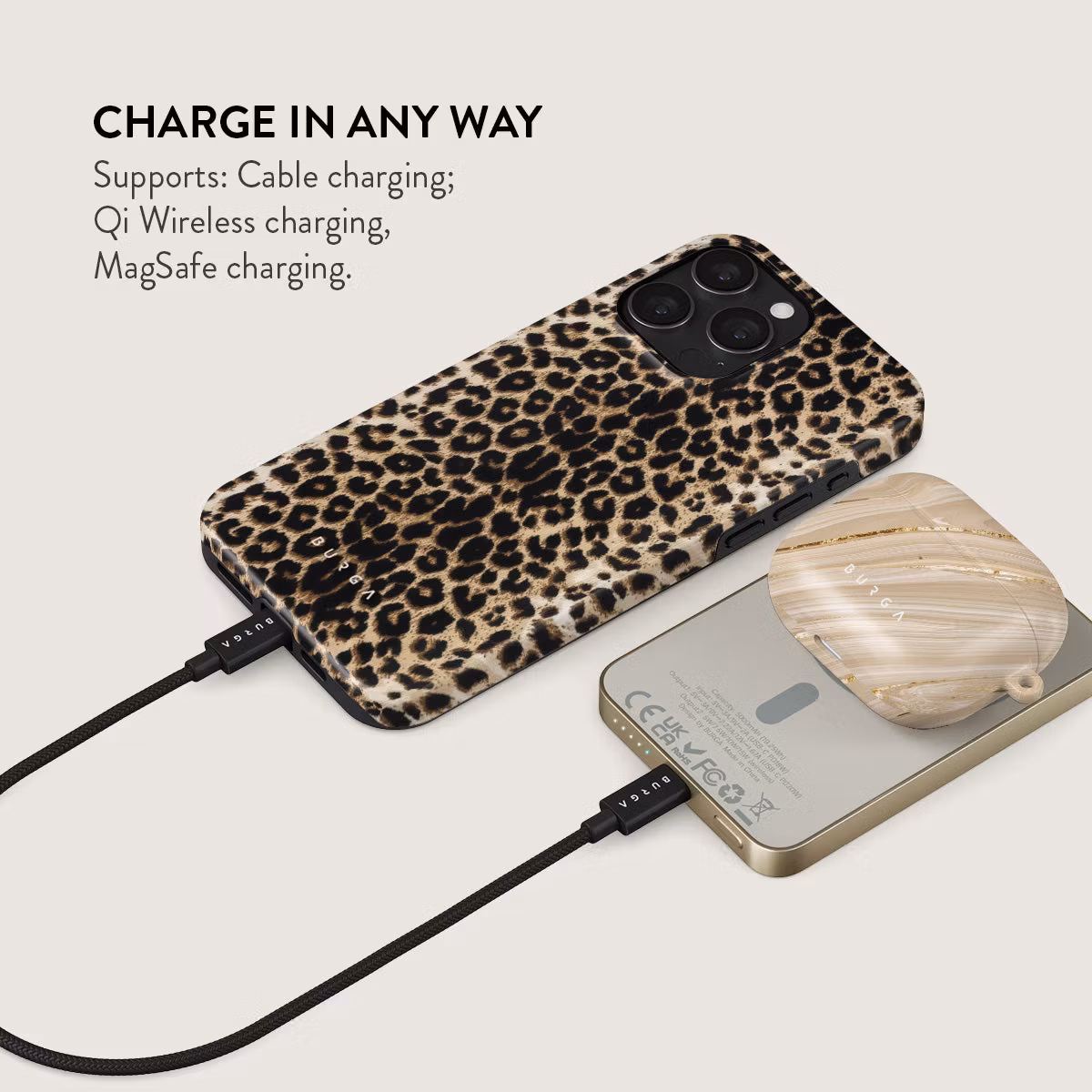 Burga Player - MagSafe Power Bank 5000 mAh Guld