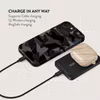 Burga Night Black Camo - MagSafe Power Bank 5000 mAh Metallgrå
