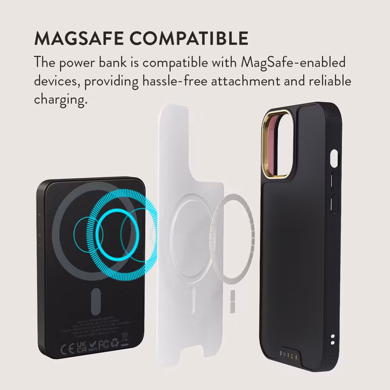 Burga Island Girl - MagSafe Power Bank 5000 mAh Guld