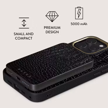 Burga Reaper's Touch - MagSafe Power Bank 5000 mAh Metallgrå