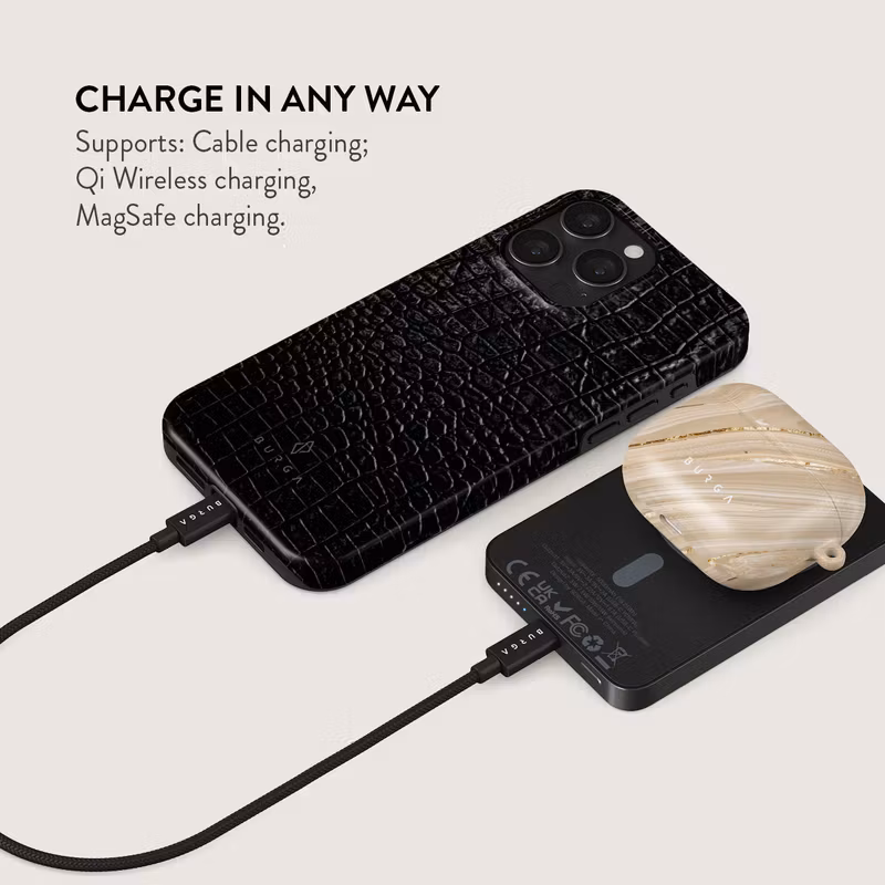 Burga Reaper's Touch - MagSafe Power Bank 5000 mAh Metallgrå