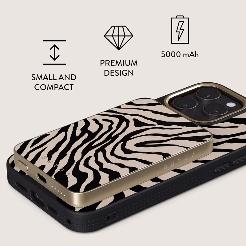 Burga Imperial - MagSafe Power Bank 5000 mAh Guld