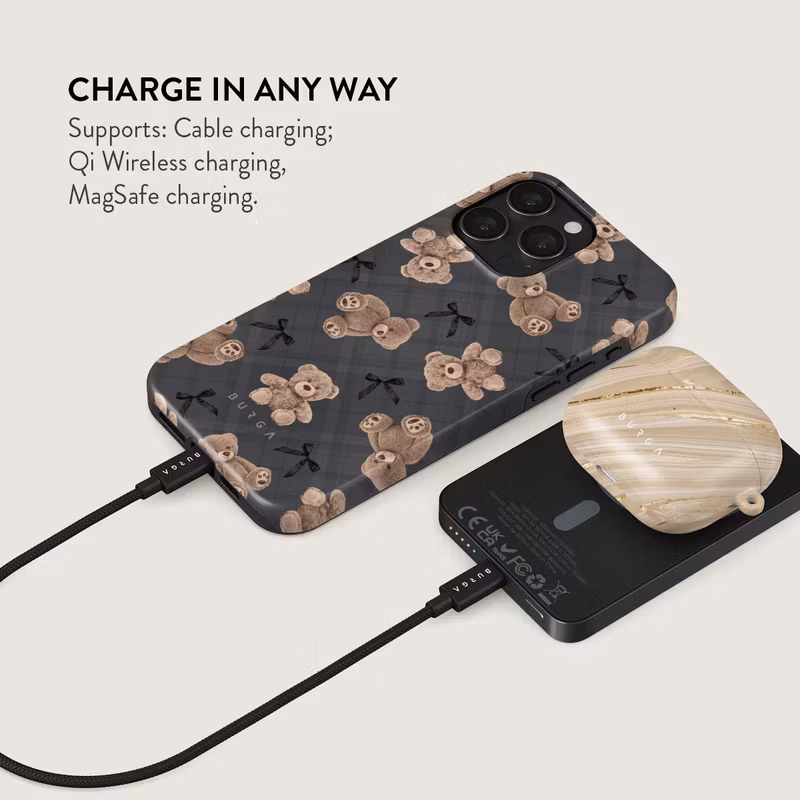 Burga BFF - MagSafe Power Bank 5000 mAh Metallgrå