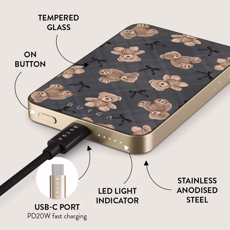 Burga BFF - MagSafe Power Bank 5000 mAh Guld