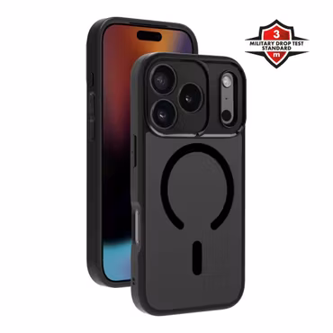 X2O Mag Frosted Skal Apple iPhone 17 Pro Semi-Klar/Svart