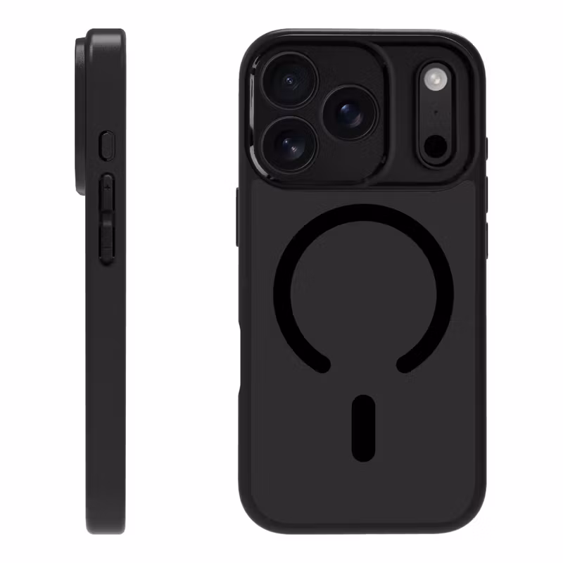 X2O Mag Frosted Skal Apple iPhone 17 Pro Semi-Klar/Svart