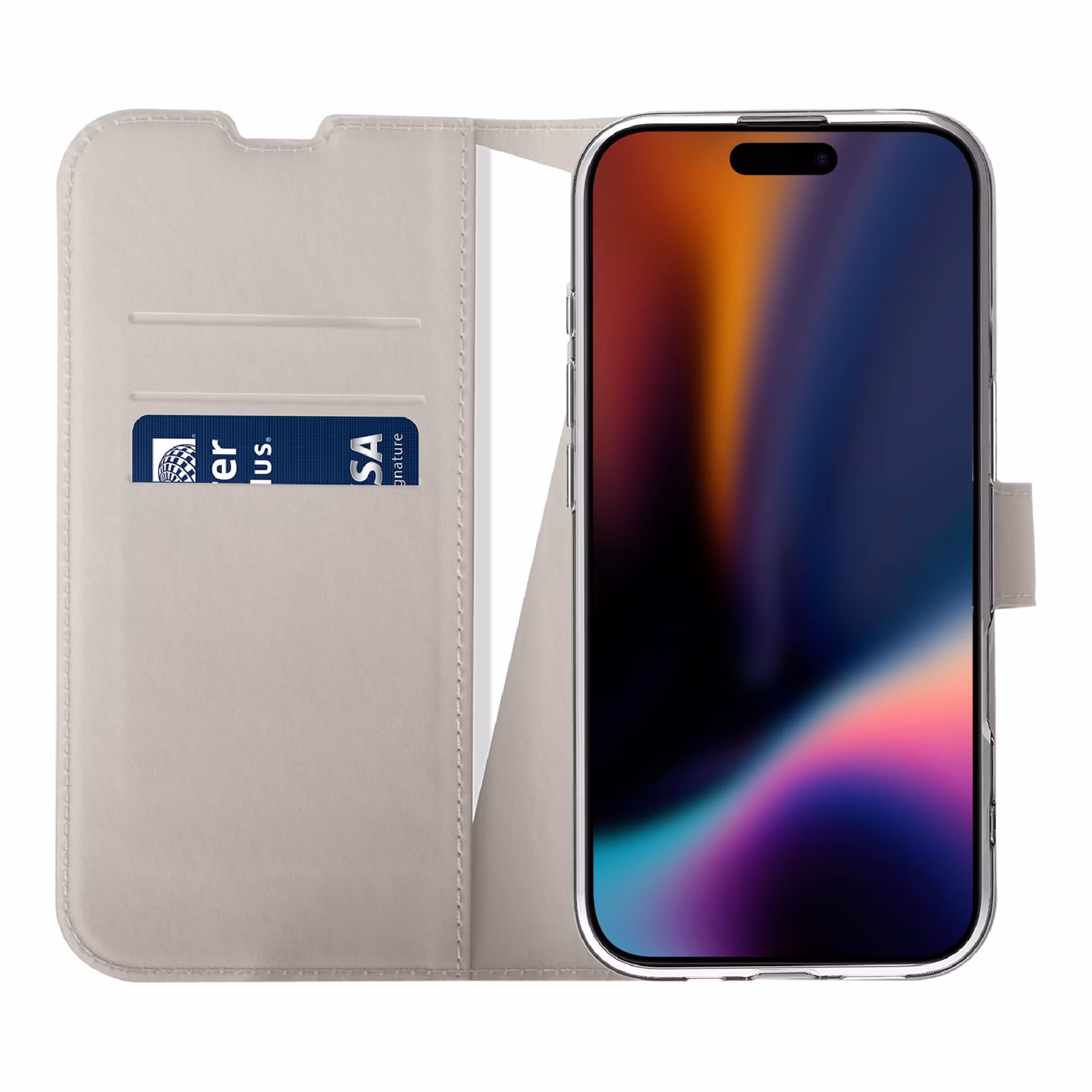 X2O Classic Wallet Plånboksfodral Apple iPhone 17 Pro Greige