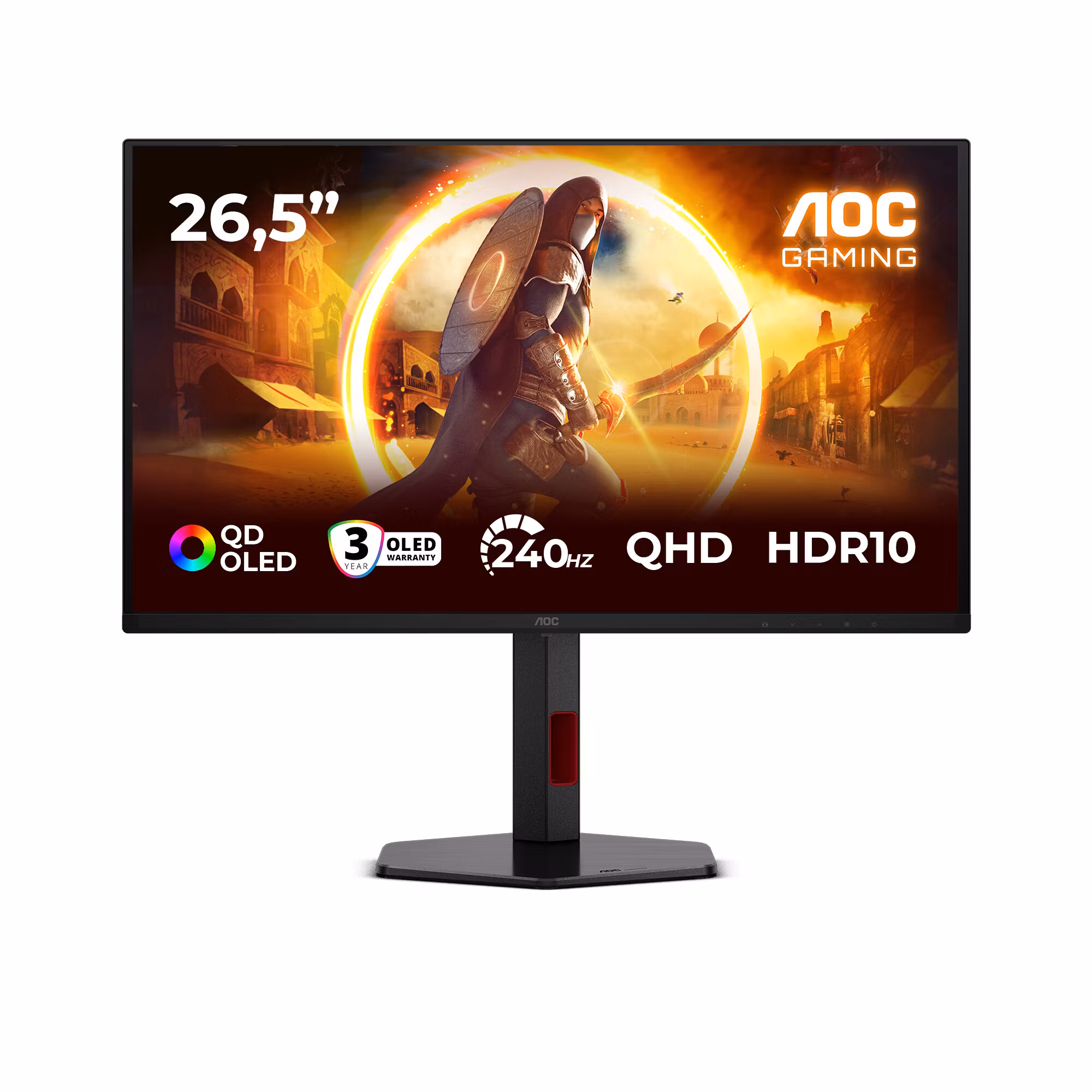 AOC G4 Q27G4ZDR 27" 2560 x 1440 pixels Quad HD QD-OLED Gamingskärm