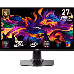 MSI MAG 271QP QD-OLED X28 26.5" 2560 x 1440 pixels Wide Quad HD Black