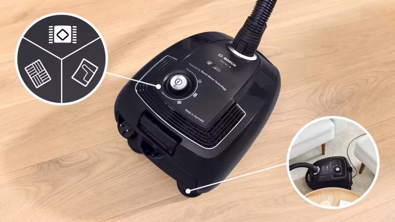 Bosch Serie 4 BGB38BA1 vacuum 4 L Dammsugare Svart
