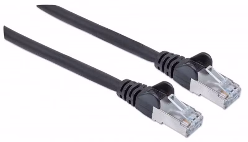 Goobay Nätverkskabel 10 m Cat6a S/FTP (S-STP) Svart