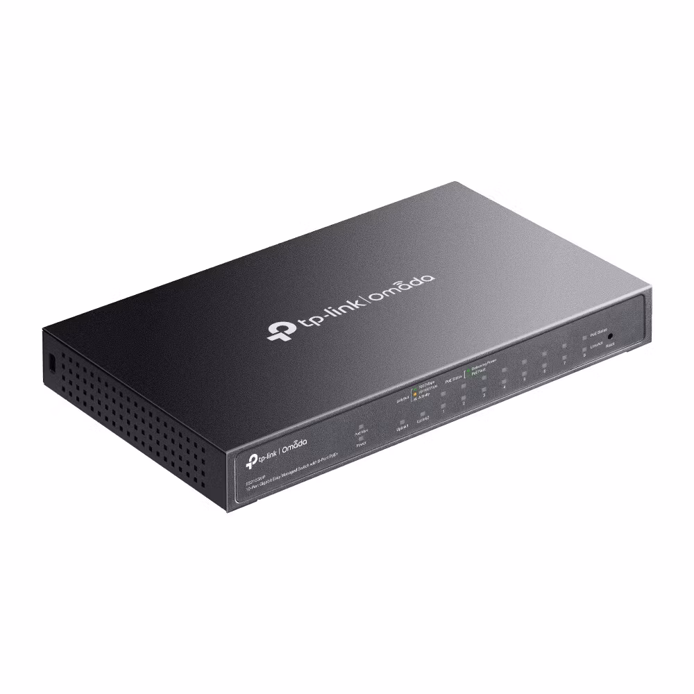 TP-Link Omada 10-Port Gigabit Easy Managed Switch with 8-Port PoE+