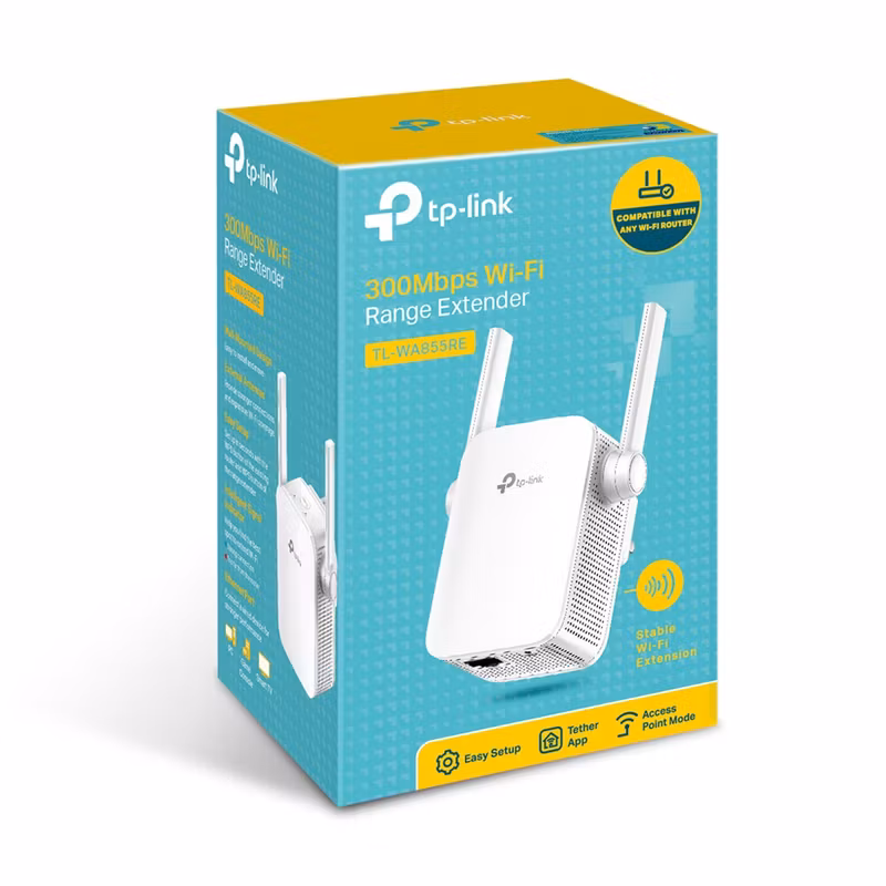 TP-Link 300Mbps Wi-Fi Range Extender Trådlös Vit