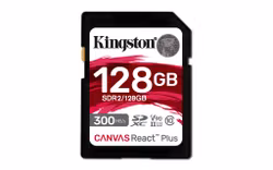 Kingston Canvas React Plus SDXC UHS-II Minneskort 128GB 300MB/s