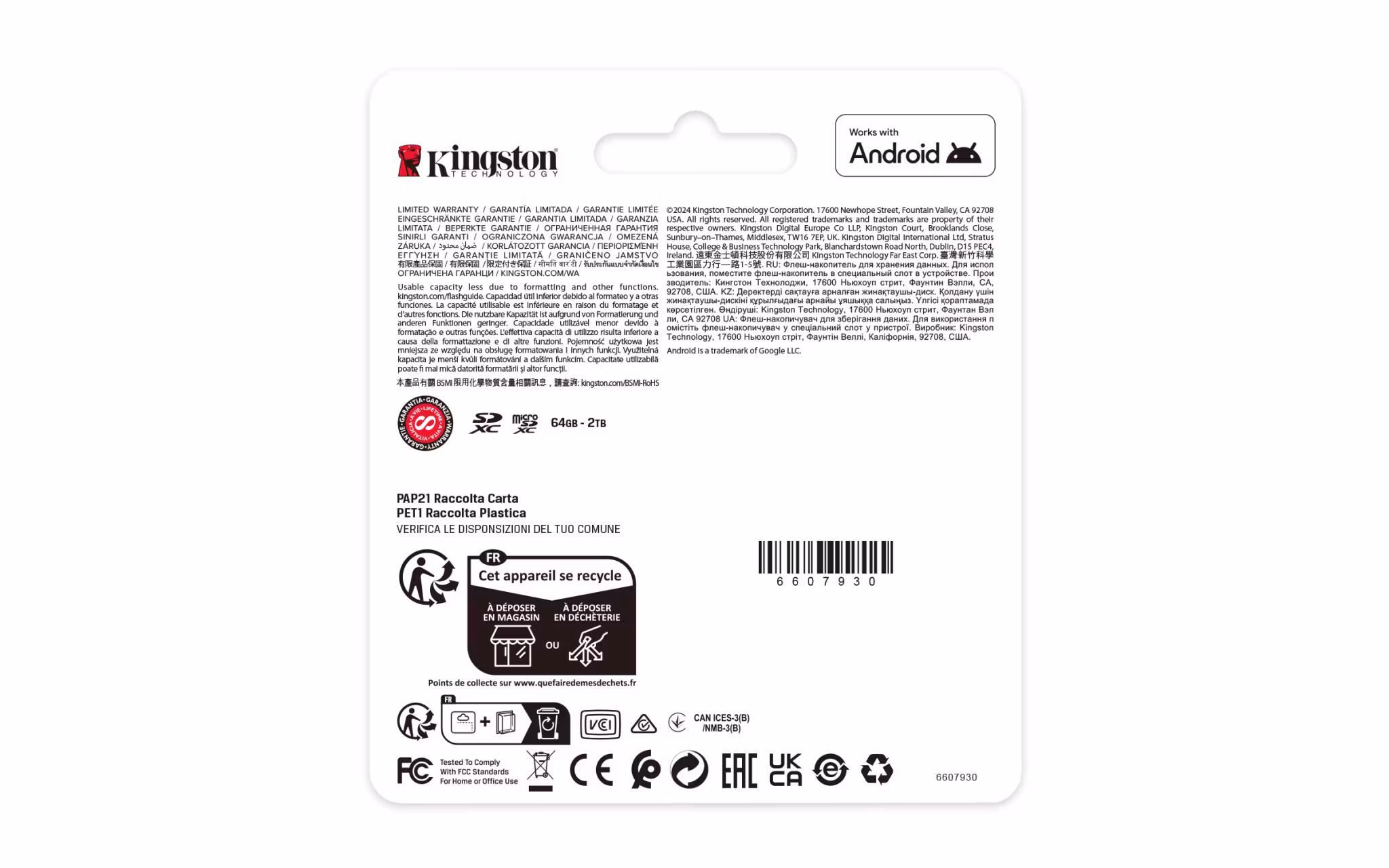 Kingston Canvas Select Plus microSDXC 256GB 150MB/s
