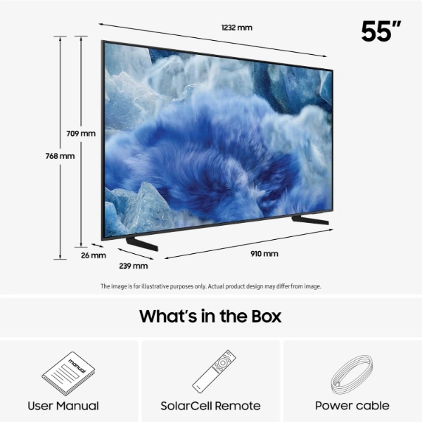 Samsung TQ55Q8FAAU 55" 4K Ultra HD QLED Quantum Dot Dual LED Smart TV