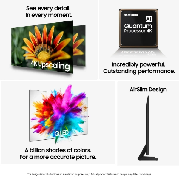 Samsung TQ55Q8FAAU 55" 4K Ultra HD QLED Quantum Dot Dual LED Smart TV