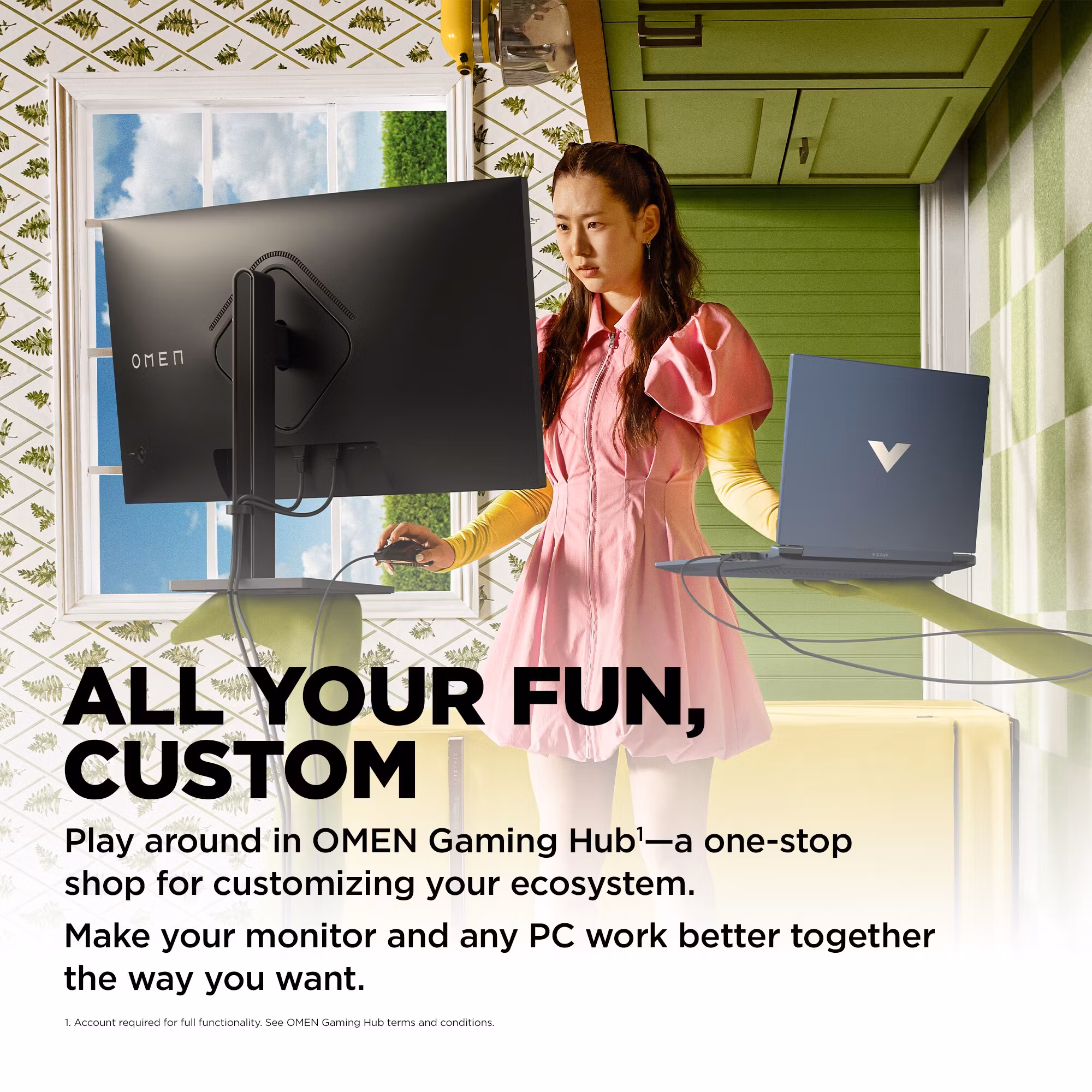 OMEN by HP 32c 31.5" VA 2560 x 1440 QHD 165Hz Curved Gaming Monitor