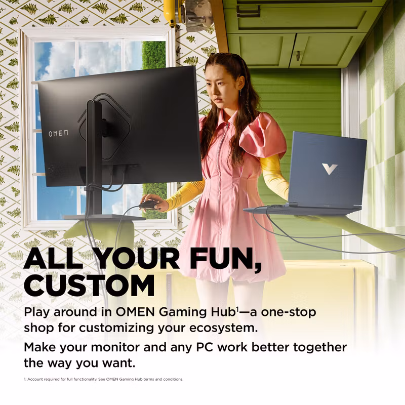 OMEN by HP 32c 31.5" VA 2560 x 1440 QHD 165Hz Curved Gaming Monitor
