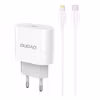Dudao A14EUL Adapter 20Watt 1xUSB-C (1m USB-C till Lightning inkl kabel) Vit