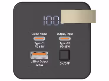 Dudao K65+ powerbank 30000mAh 65 Watt Svart