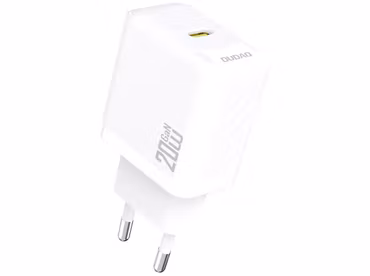 Dudao A26EU Adapter 20 Watt GaN 1xUSB-C Laddare Vit