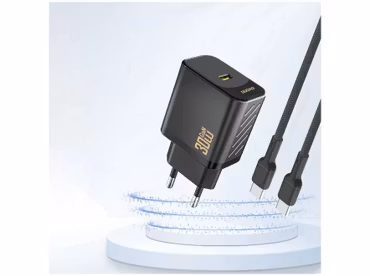 Dudao A27PEU Adapter 30Watt GaN 1xUSB-C Laddare Svart
