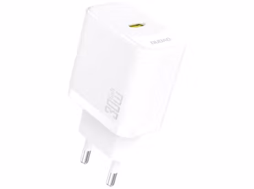 Dudao A27PEU Adapter 30Watt GaN 1xUSB-C Laddare Vit