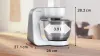 Bosch Serie 4 MUM58200 Köksmaskin 3.9liter 1000W Silver/Vit
