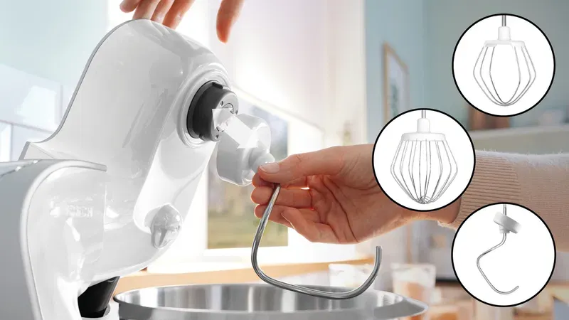 Bosch Serie 4 MUM58200 Köksmaskin 3.9liter 1000W Silver/Vit