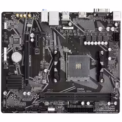 GIGABYTE A520M K V2 Motherboard - Supports AMD Ryzen 5000 Series AM4 CPUs, up to 5100MHz DDR4 (OC), PCIe Gen3 x4 M.2, GbE LAN, USB 3.2 Gen 1