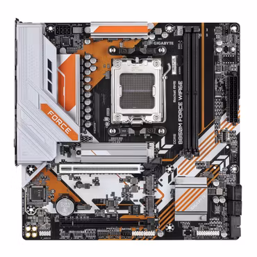 GIGABYTE B850M FORCE WIFI6E Motherboard - AMD Ryzen 9000 Series CPUs, 8+2+2 Phases Digital VRM, up to 9600MHz DDR5 (OC), 1xPCIe 5.0 + 2xPCIe 4.0 M.2, Wi-Fi 6E, 2.5 GbE LAN, USB 3.2 Gen 2