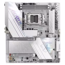 GIGABYTE X870 AORUS TACHYON ICE Motherboard - Supports AMD Ryzen 9000 CPUs, 18+2+2 Phases Digital VRM, up to 9600Hz DDR5 (OC), 1xPCIe 5.0 + 2xPCIe 4.0, Wi-Fi 7, 5 GbE LAN, USB 4