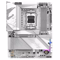 GIGABYTE X870 AORUS ELITE X3D ICE Motherboard - Supports AMD Ryzen 9000 CPUs, 16+2+2 Phases Digital VRM, up to 9000Hz DDR5 (OC), 2xPCIe 5.0 + 2xPCIe 4.0, Wi-Fi 7, 2.5GbE LAN, USB 4