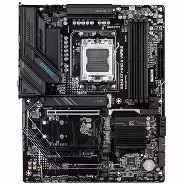 GIGABYTE B840 GAMING X WIFI6E Motherboard - AMD Ryzen 9000 CPUs, 12+2+2 Phases VRM, up to 7600MHz DDR5(O.C), 2xPCIe 4.0 + 1xPCIe 3.0 M.2, Wi-Fi 6E, 2.5GbE LAN, USB 3.2 Gen 2